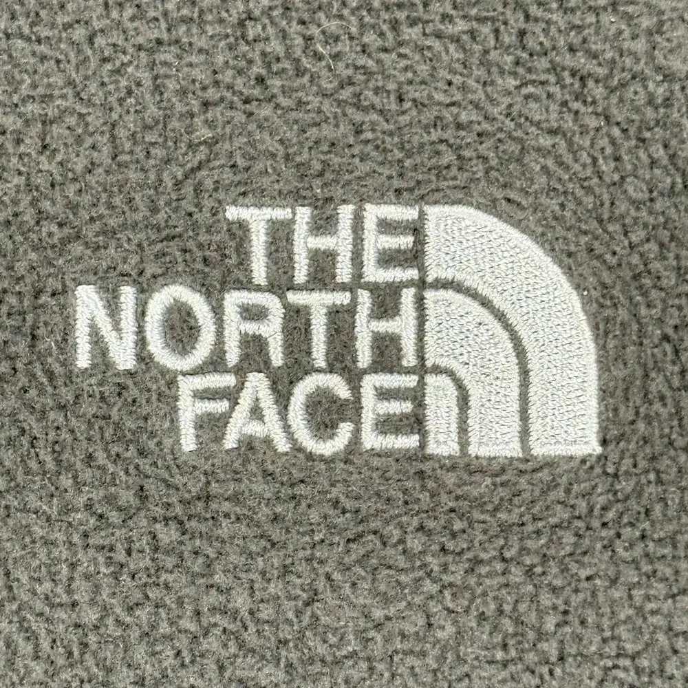 The‎ North Face Fleece Jacket Mens L Gray Full Zip Pockets Stand Collar